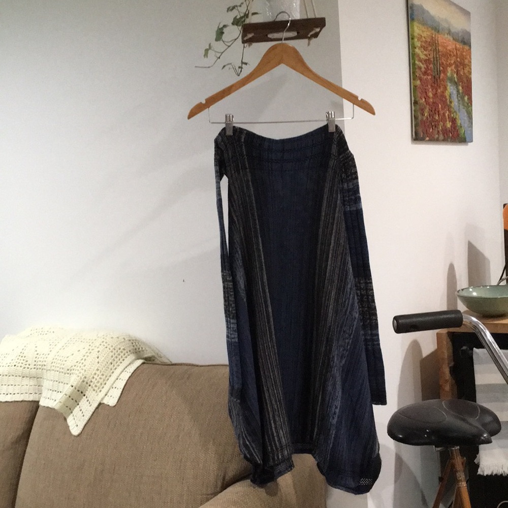 Anthropologie Blue Sweater Skirt, size x-small